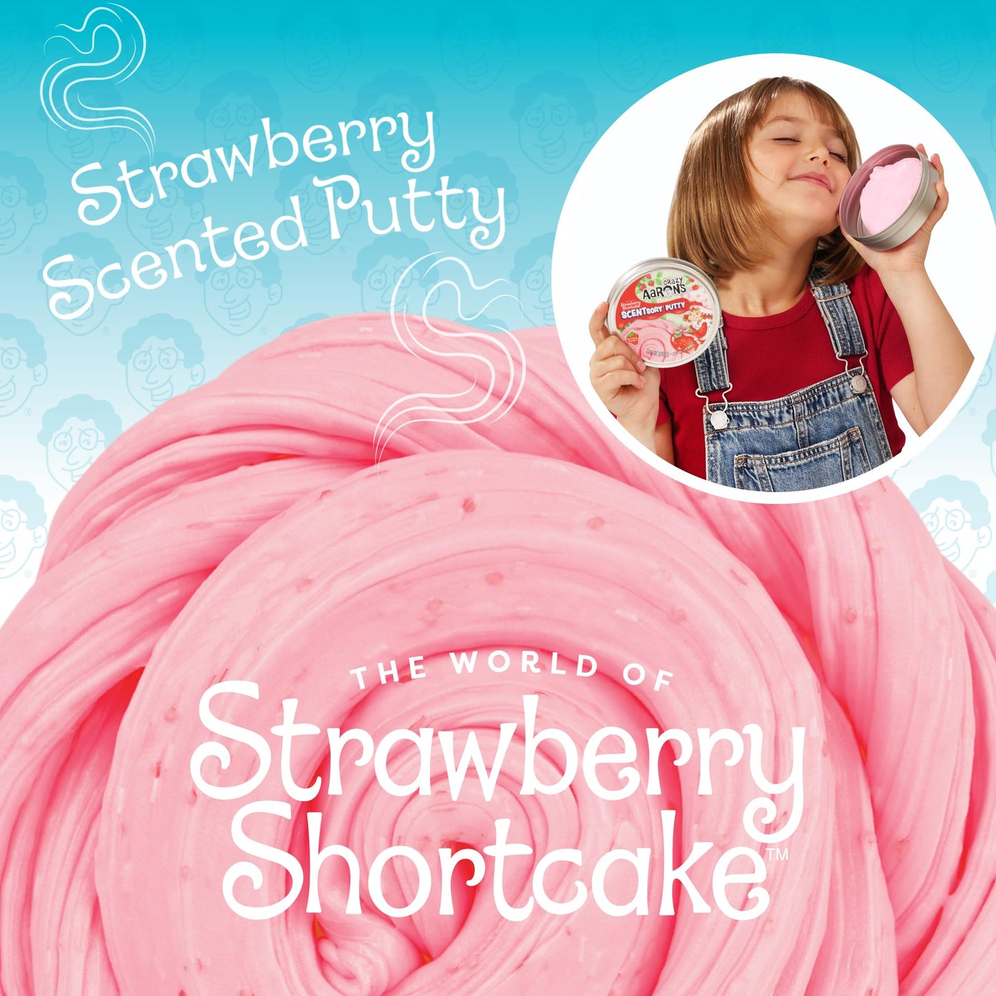 Crazy Aaron's Strawberry Shortcake™ SCENTsory® Putty - Made in USA 🍁 All In One Marketplace Canada