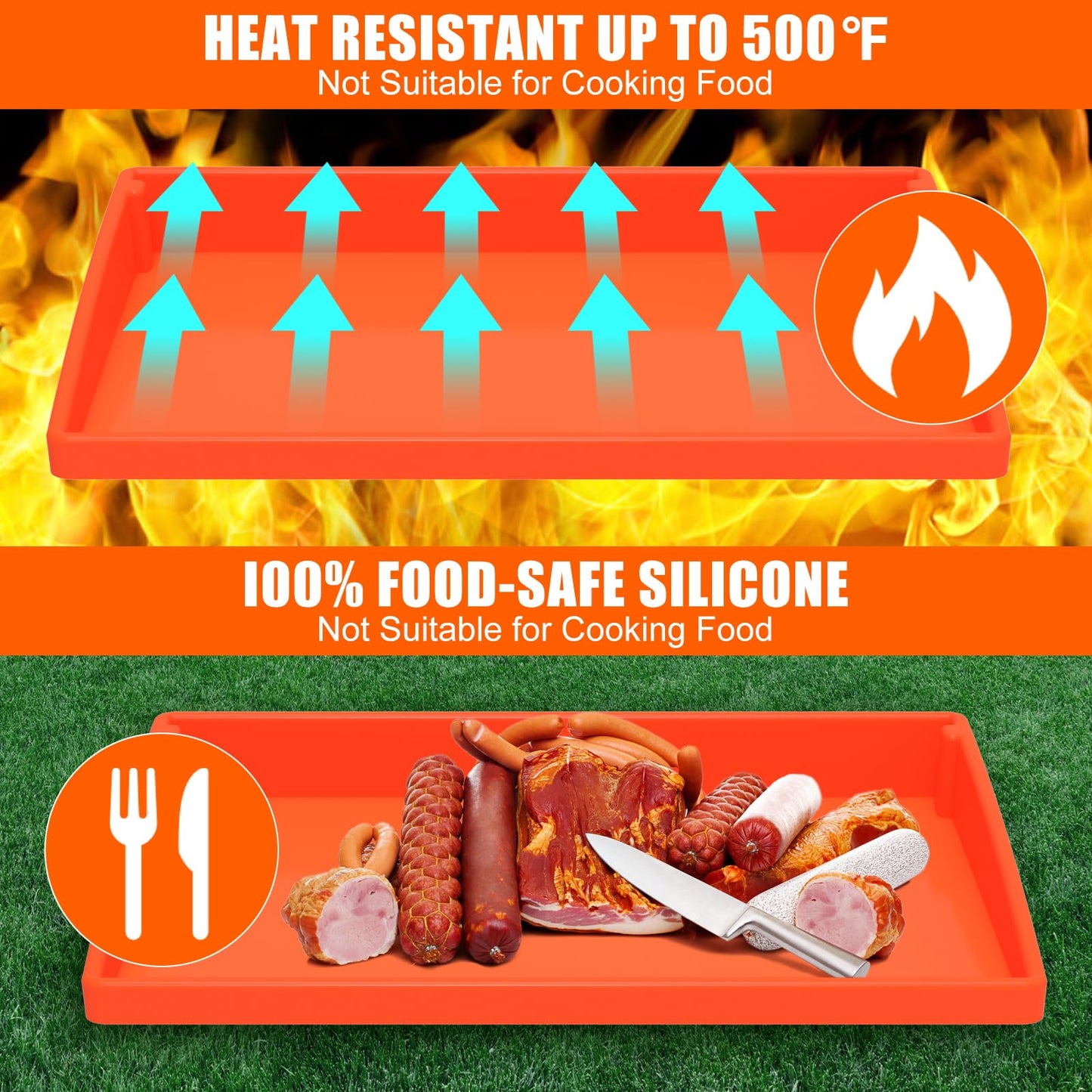 Silicone Griddle Mat Cover for Blackstone - 22 Inch True All-Encompassing Coverage Heavy Duty Food Grade Grill Buddy Mat, All Season Cooking Surface Protective Cover 🍁 All In One Marketplace Canada