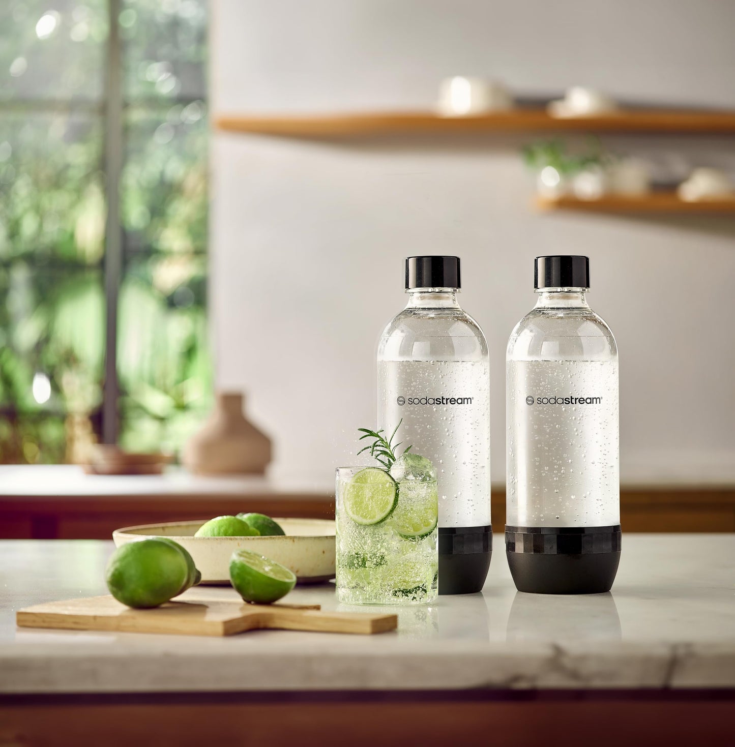 Sodastream 1L Classic Black Bottles Twin Pack - Dishwasher Safe 🍁 All In One Marketplace Canada