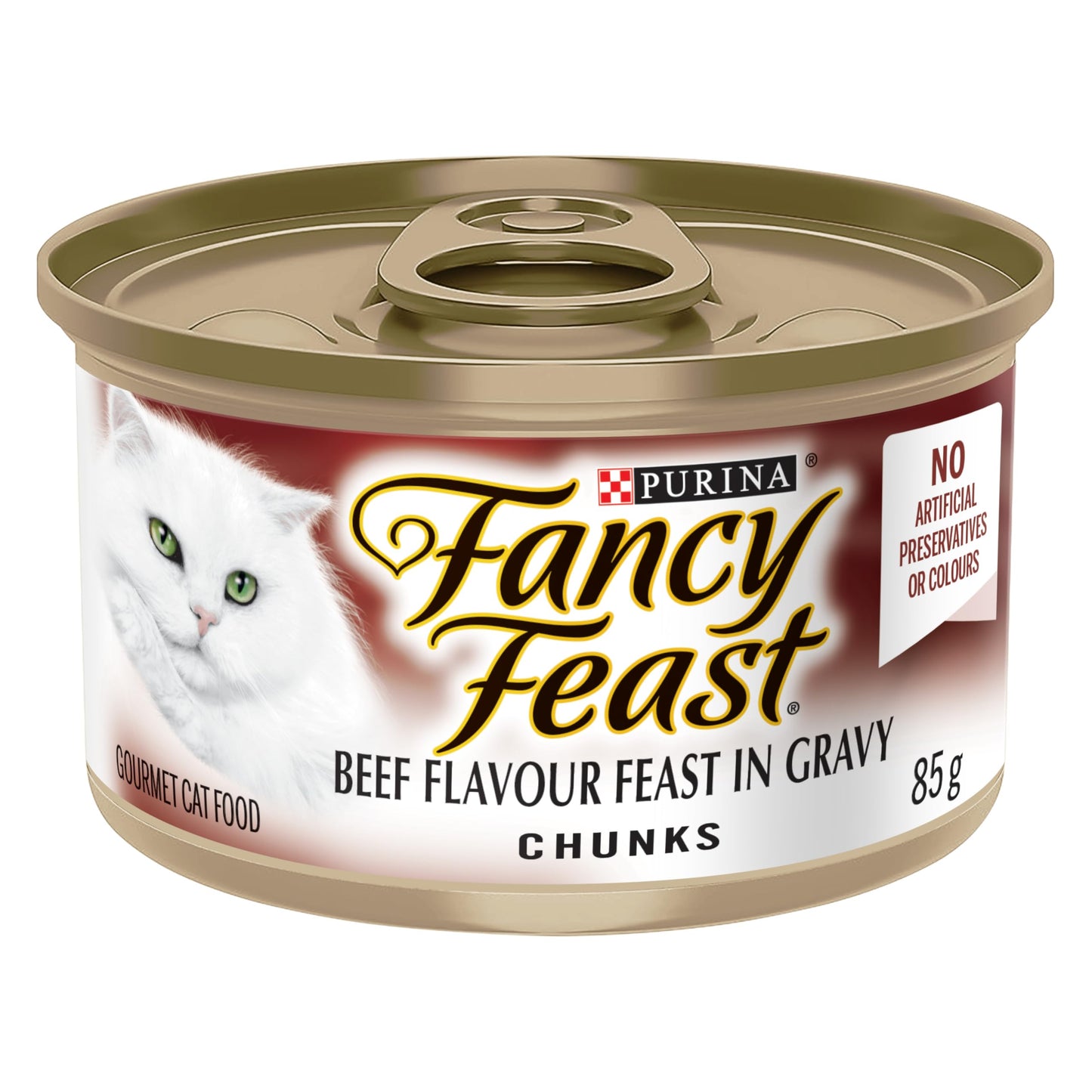 Fancy Feast Chunks Wet Cat Food, Beef Flavour in Gravy - 85 g Can (24 Pack) 🍁 All In One Marketplace Canada