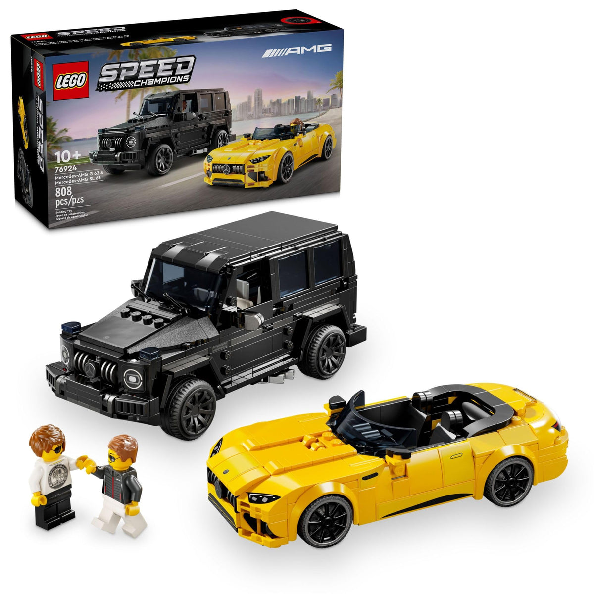 LEGO Speed Champions Mercedes-AMG G 63 & Mercedes-AMG SL 63 Building Toys - Kids Pretend Play Toy Cars for Boys & Girls, Ages 10+ Years - Gifts for Christmas - 76924 🍁 All In One Marketplace Canada