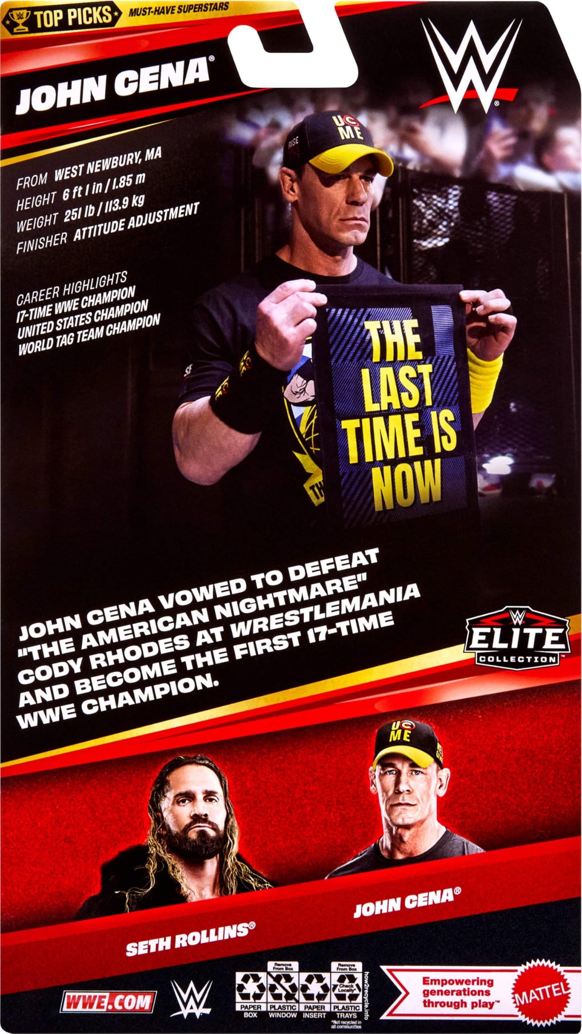 Mattel WWE Elite Collection Top Picks John Cena Action Figure 🍁 All In One Marketplace Canada