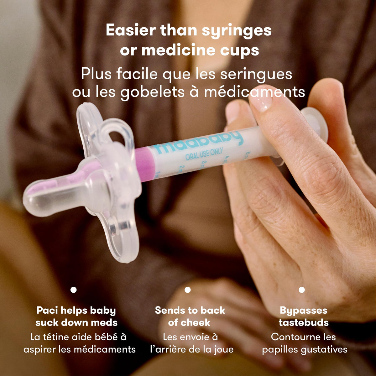 Frida Baby Medicine Pacifier, Medi Frida Baby Medicine Syringe & Accu-Dose Pacifier, Baby Medicine Dispenser for Mess & Fuss Free Use 🍁 All In One Marketplace Canada