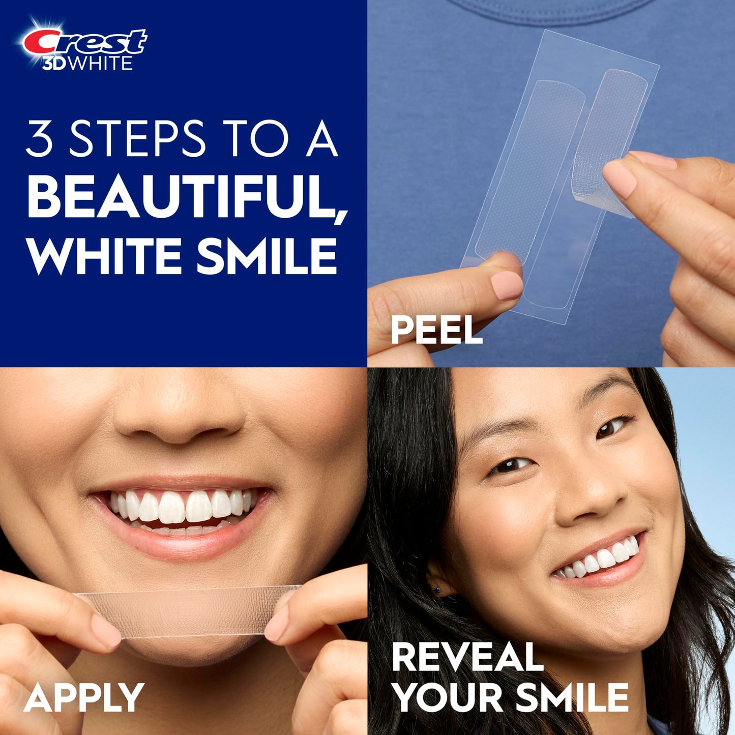 Crest 3D Whitestrips Vivid White At-home Teeth Whitening Kit, 10 Treatments, 6 Levels Whiter 🍁 All In One Marketplace Canada