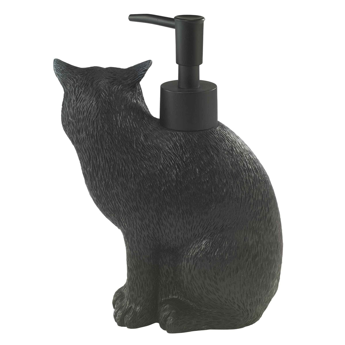 Avanti Linens - Soap Dispener/Lotion Pump, Guest Bathroom Essentials, Black Cat Inspired Bathroom Decor (Halloween Collection)