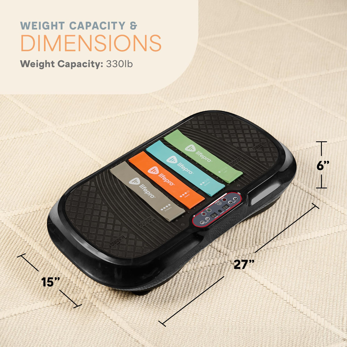 Lifepro Waver Vibration Plate Exercise Machine – Whole Body Oscillation Platform w/ 99 Speed Levels & 9 Programs – Remote Control, Loop & Resistance Bands for Full Body Home Gym Workout 🍁 All In One Marketplace Canada