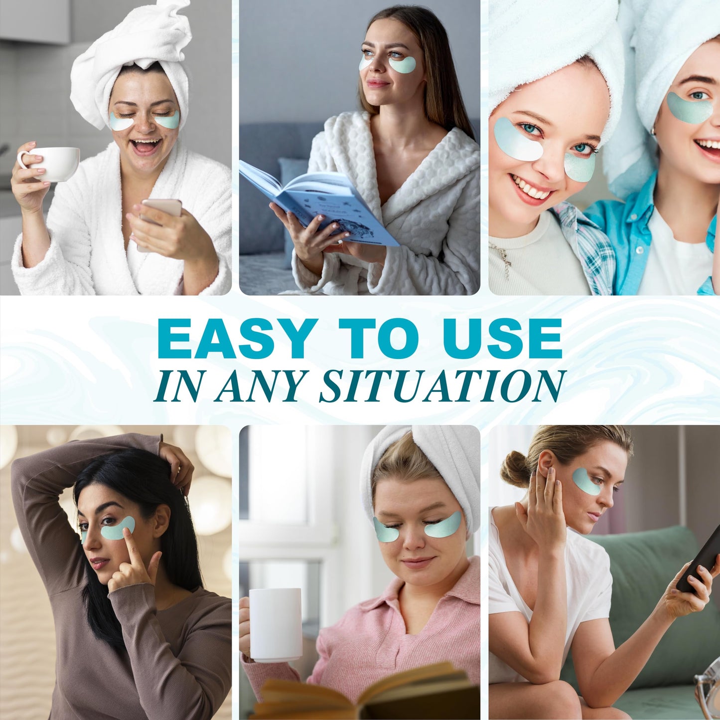 Under Eye Patches For Puffy Eyes And Dark Circles - Retinol Collagen Under Eye Masks - Reduce Wrinkles & Bags - Skin Treatment Pads - Anti Aging Moisturizer Mask For Women Gift - 60 Gel Pads 🍁 All In One Marketplace Canada