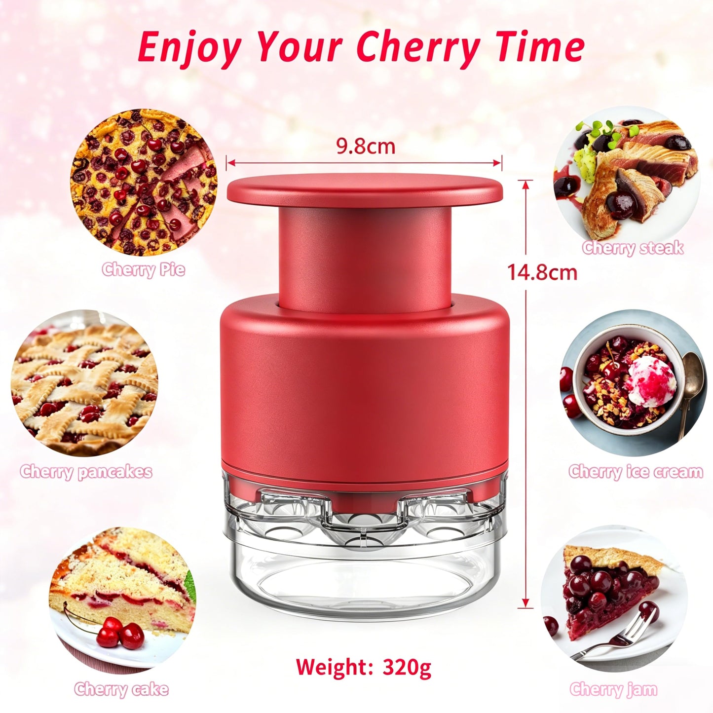 Cherry Pitter - Makmzoon Multi Cherries Corer Stainless Steel Pitter Tool Making Cherry Jam - 7 Cherries 🍁 All In One Marketplace Canada