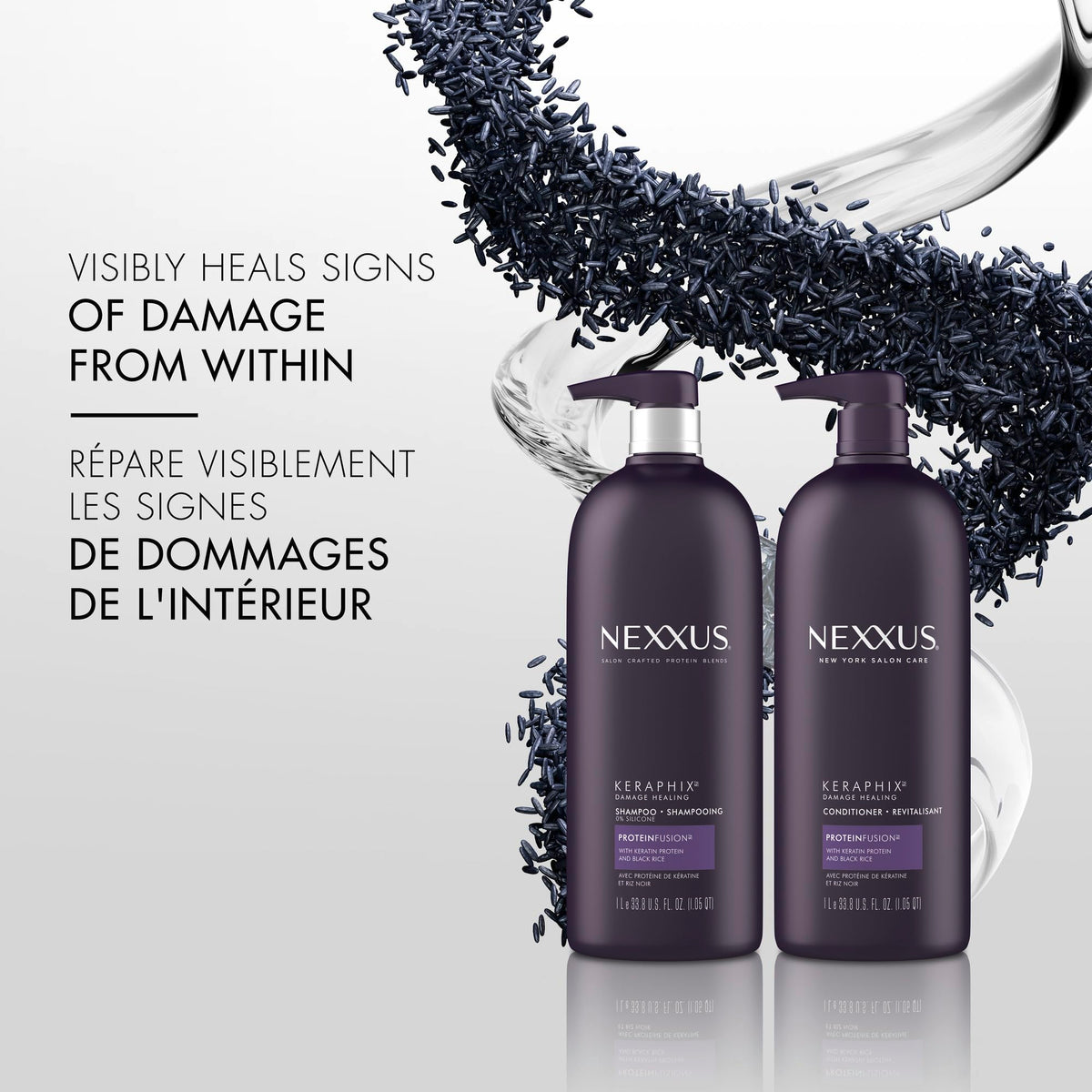 Nexxus Keraphix Damage Healing Shampoo with ProteinFusion Pump, 1L 🍁 All In One Marketplace Canada