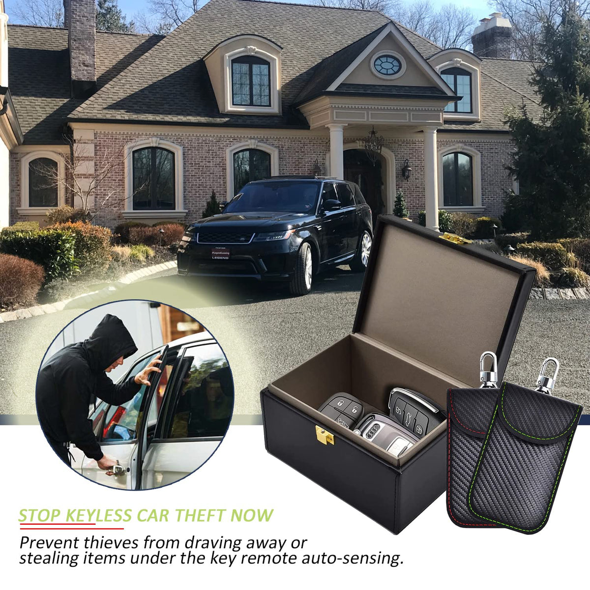 Faraday Box for Car Keys & 2 Pack Faraday Bag for Key Fob Protector, RFID Key Box Faraday Pouch Cage Car Key Signal Blocking Box Anti Theft Car Key Box Signal Blocker 🍁 All In One Marketplace Canada