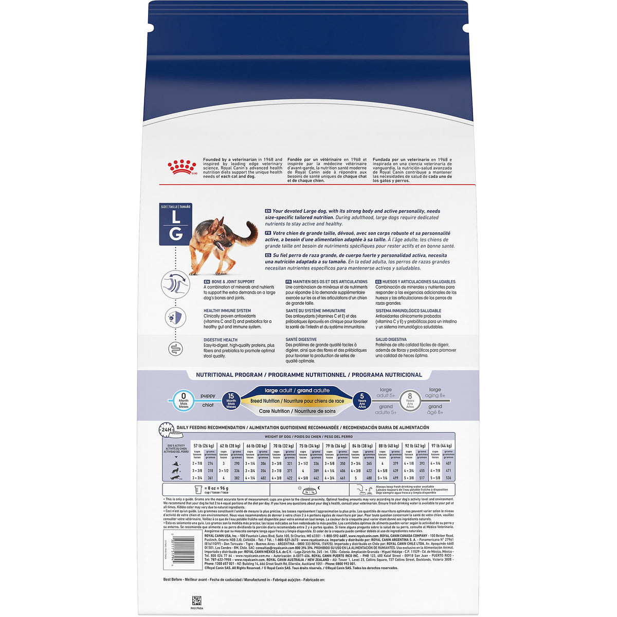 Royal Canin Large Breed Adult Dry Dog Food, 30 lb Bag 🍁 All In One Marketplace Canada