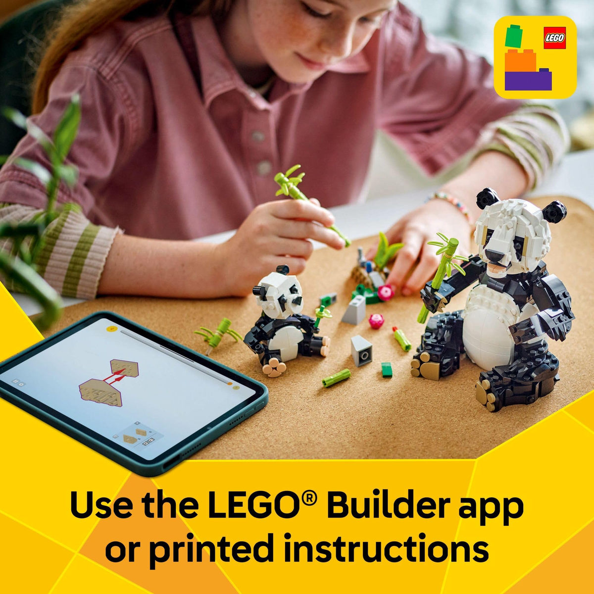 LEGO Creator 3 in 1 Wild Animals Panda Family - Building Toy Kit for Kids with 3 Building Options, Panda, Penguin, or Orca - 8 Year Old Girl & Boy Birthday Gifts - 31165 🍁 All In One Marketplace Canada