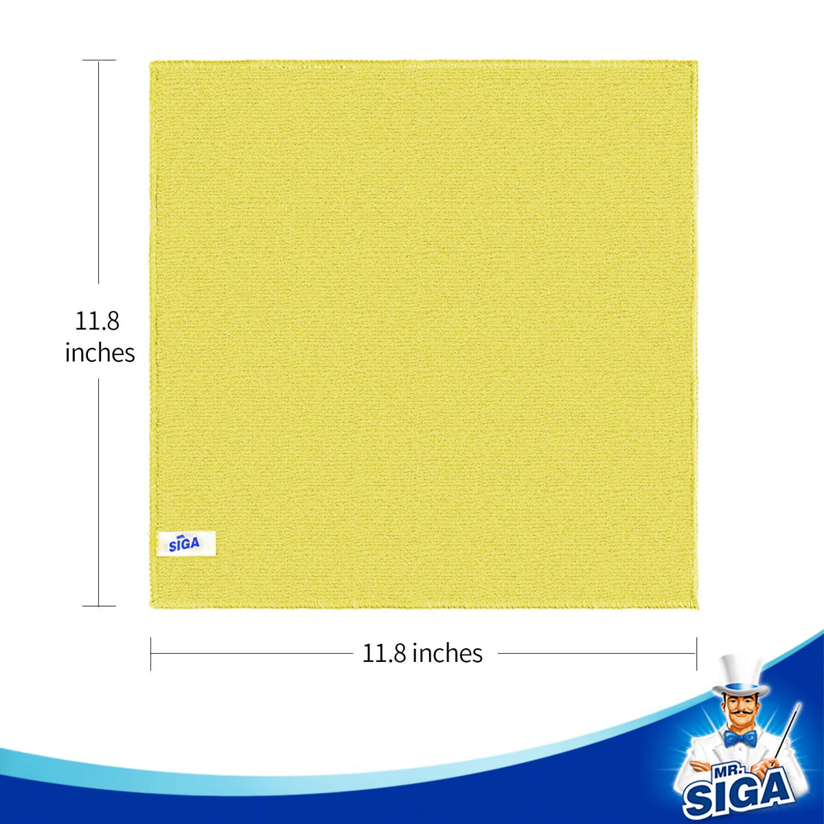 MR.SIGA Microfiber Cleaning Cloth, All-Purpose Cleaning Towels, Pack of 50, Size 11.8 x 11.8 in 🍁 All In One Marketplace Canada