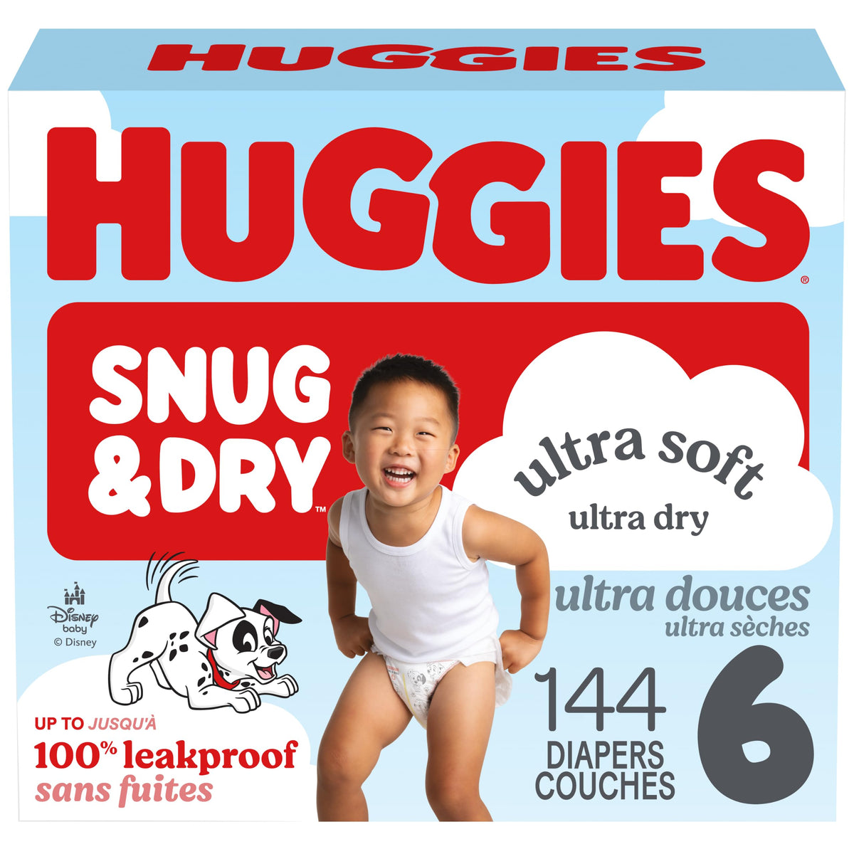 Huggies Size 6 Diapers, Snug & Dry Baby Diapers, Size 6 (28-44 lbs), 144 Count (2 Packs of 72), Packaging May Vary 🍁 All In One Marketplace Canada