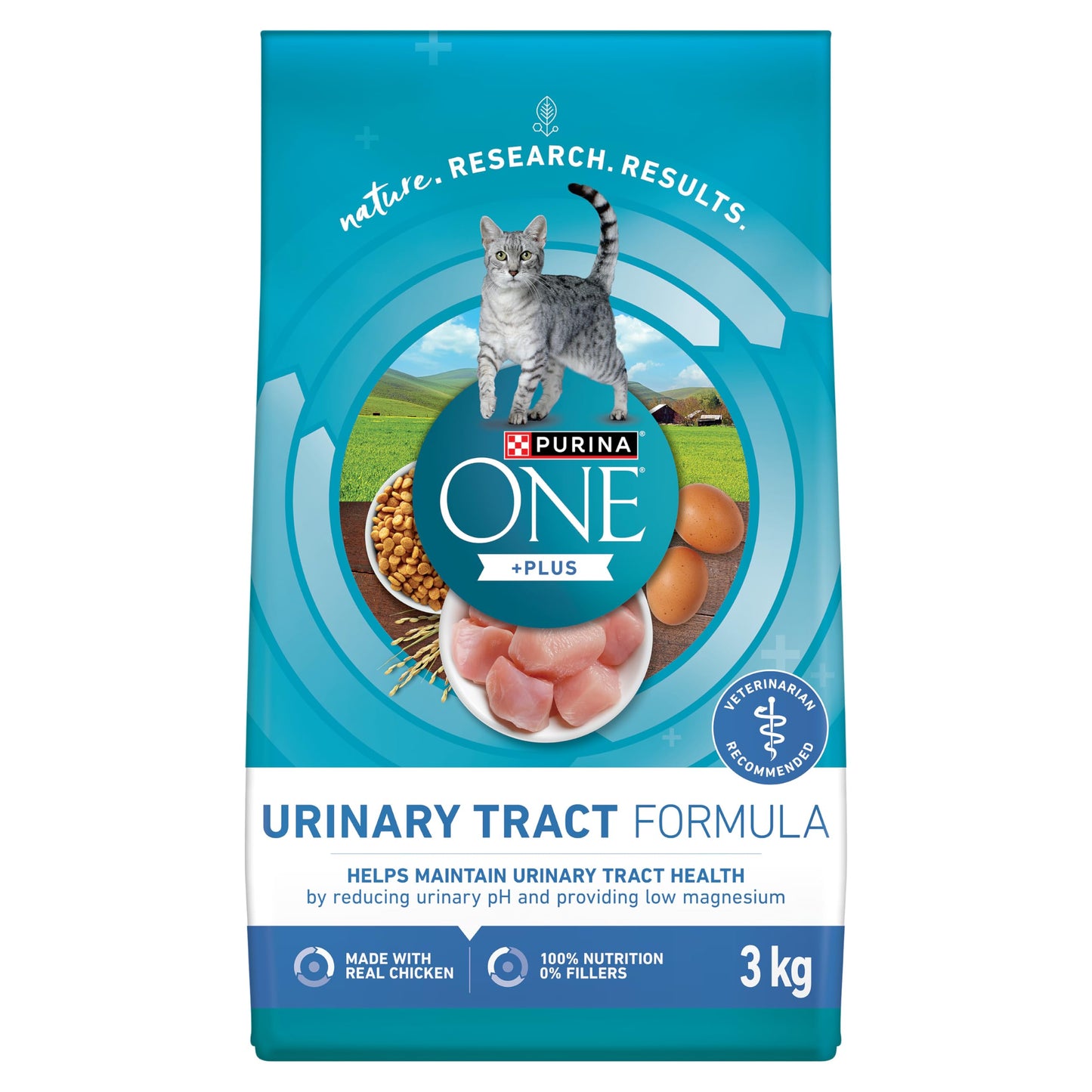 Purina ONE +Plus Dry Cat Food, Urinary Tract Formula Chicken - 3 kg Bag 🍁 All In One Marketplace Canada
