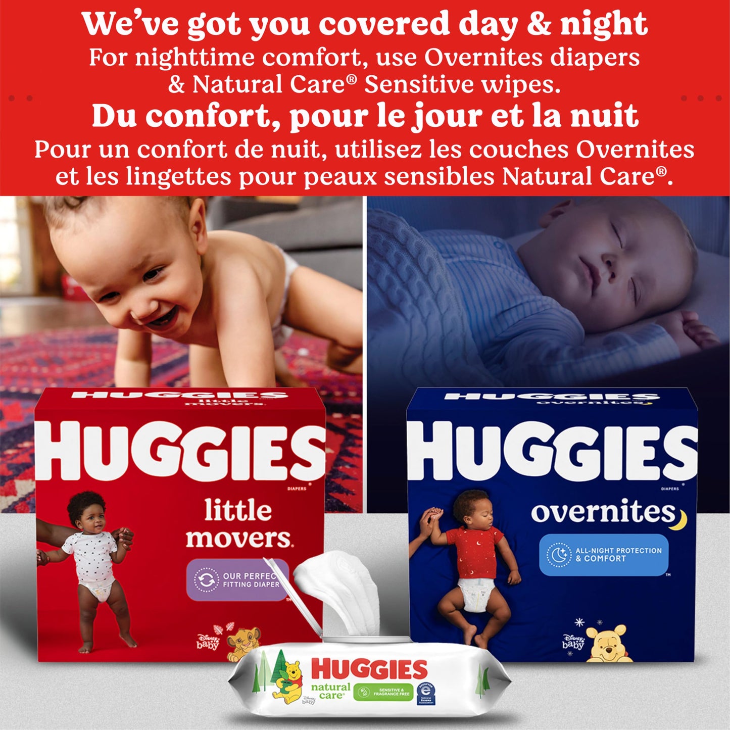 Huggies Overnites Size 3 Overnight Diapers (16-28 lbs), 66 Ct 🍁 All In One Marketplace Canada