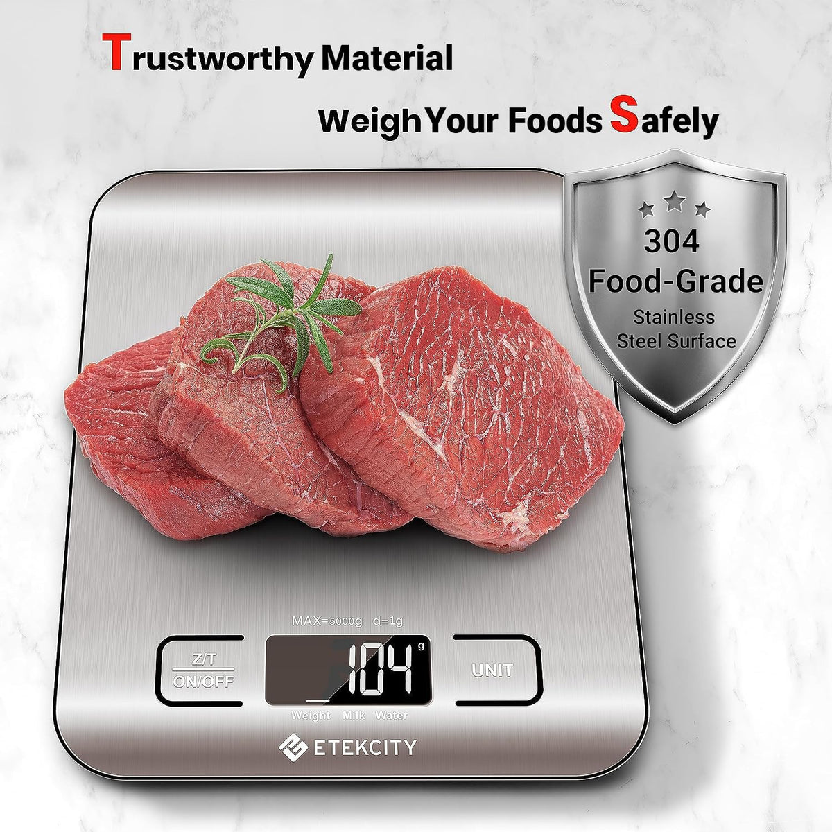 Etekcity Food Kitchen Scale, Digital Grams and Ounces for Weight Loss, Baking, Cooking, Keto and Meal Prep, Postal Parcel, Small, 304 Stainless Steel 🍁 All In One Marketplace Canada
