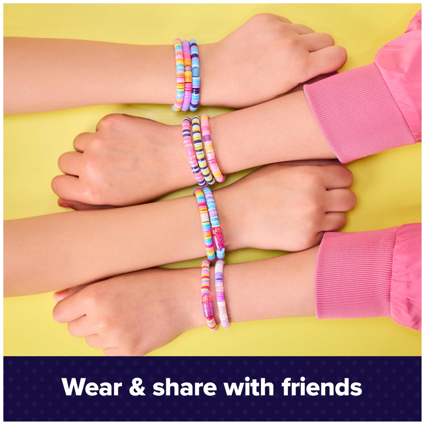 Cool Maker Stack'd Heishi Studio Bracelet Making Kit with Easy Beading Pen & over 1200 Beads, Makes 15 Bracelets, Arts and Crafts Toys for Girls Ages 7 and Up 🍁 All In One Marketplace Canada