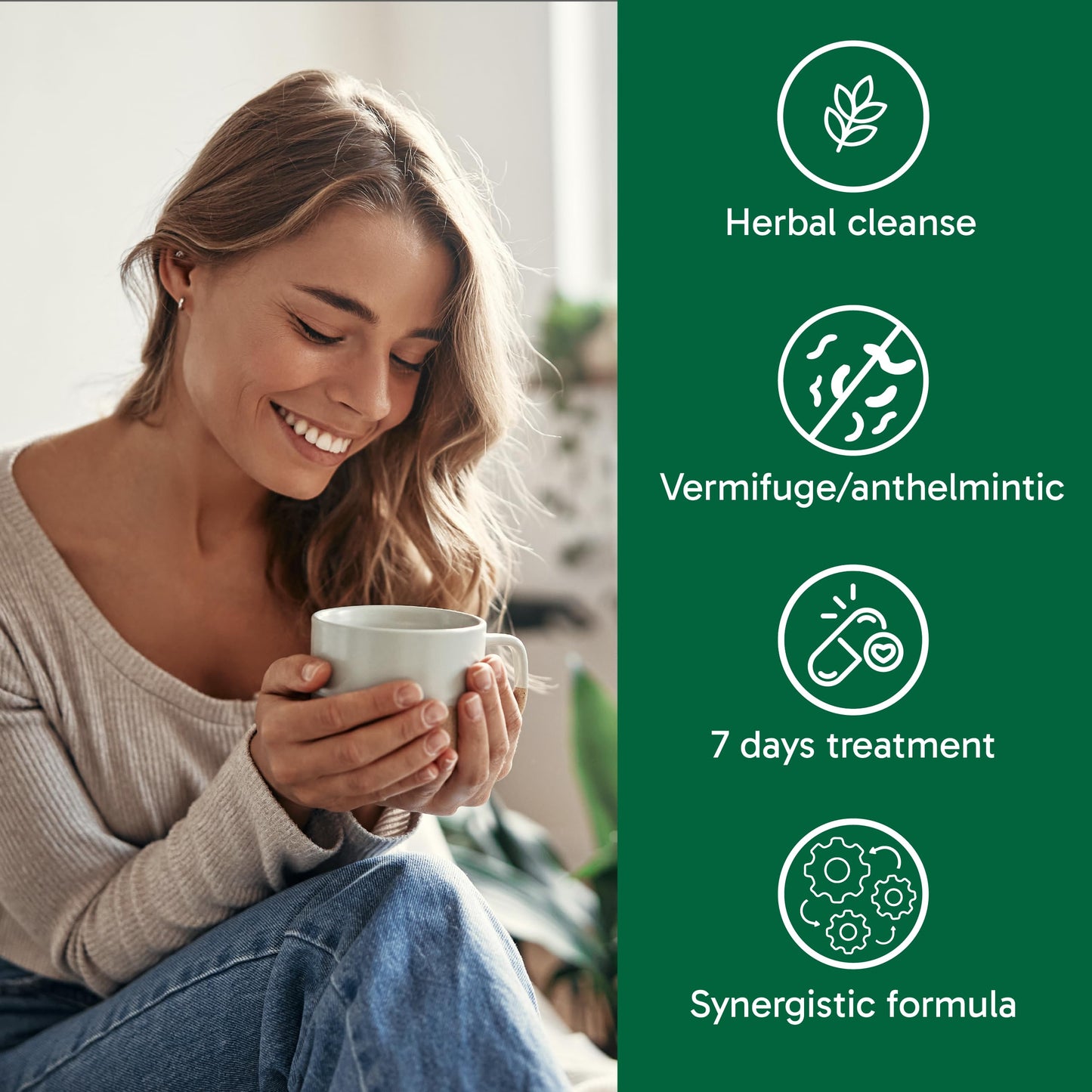Organika Antiparasitic Capsules with Wormwood & Black Walnut Hull | Herbal Cleanse for Intestinal & Digestive Health | 7-Day Protocol | Traditional Botanical Formula | 56vcaps 🍁 All In One Marketplace Canada