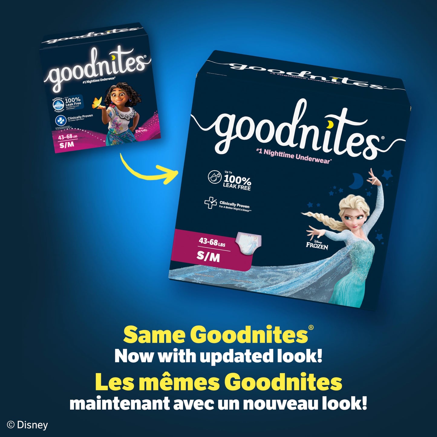 Huggies Goodnites Training Pants, Girls Bedwetting NightTime Underwear, Size S/M, 43-68 lbs, 44 Count, Giga Pack 🍁 All In One Marketplace Canada