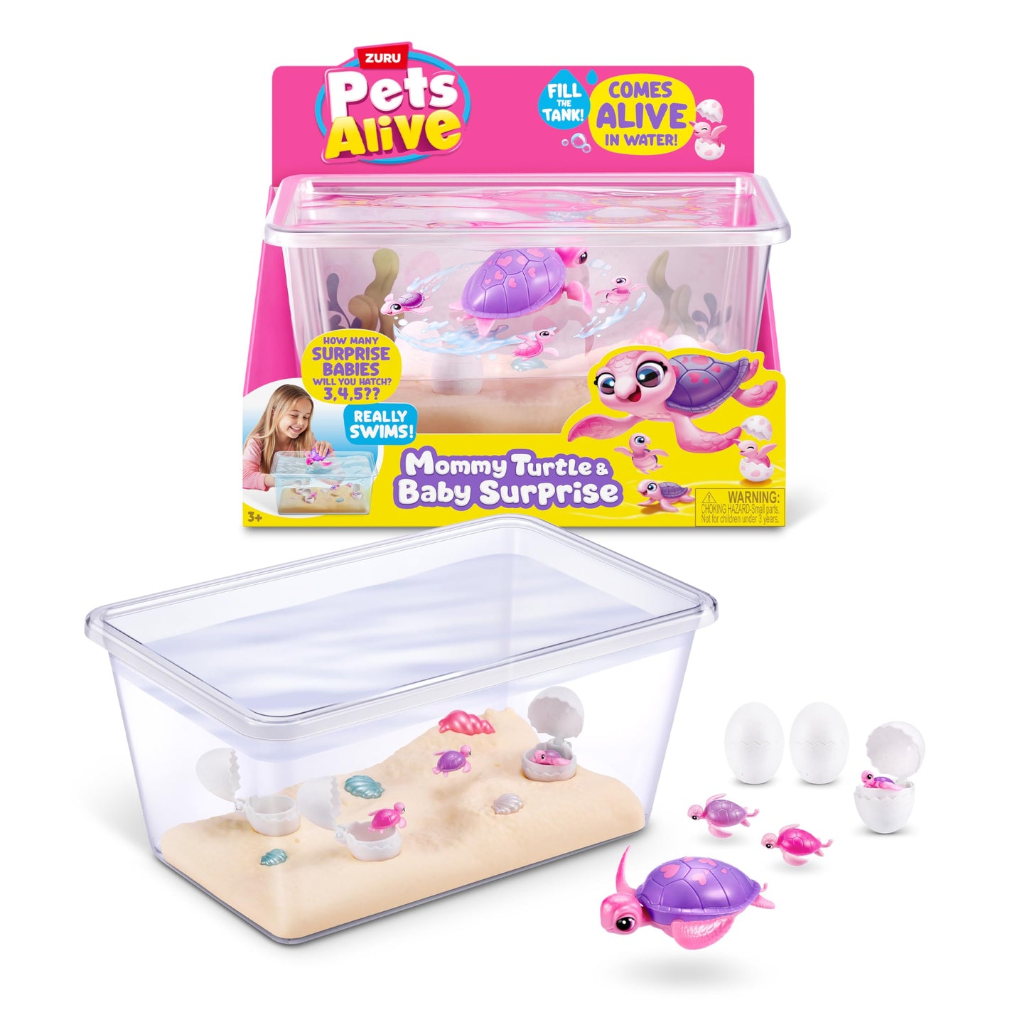 Pets Alive Mama Turtle Surprise by ZURU, Robot Toy Pet Turtle 🍁 All In One Marketplace Canada