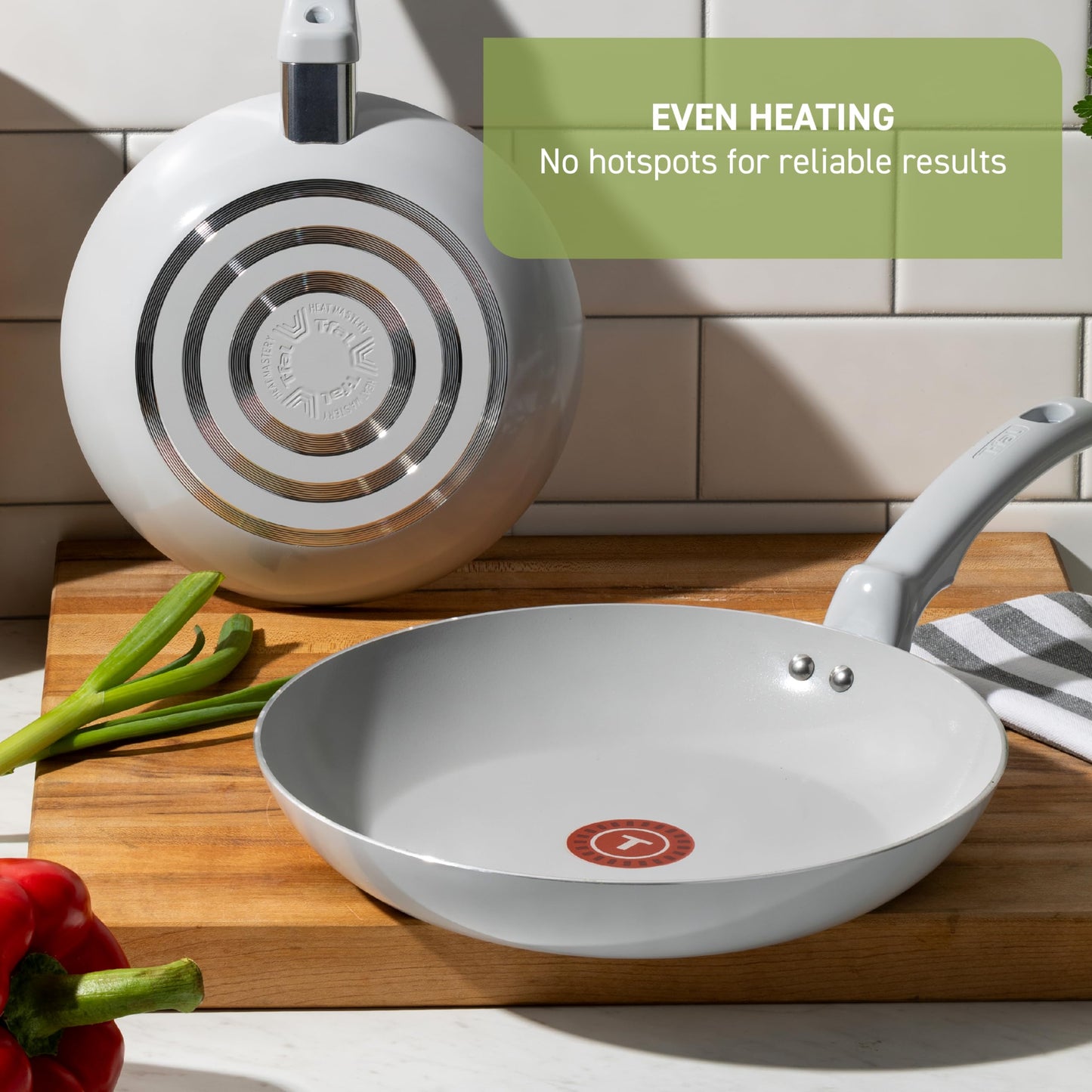 T-Fal Refresh Ceramic Nonstick 12-Piece Cookware Set, Oven Safe Up to 350ºF, Includes Stockpot, Griddle, Frying Pan, Utensils, Ceramic Cookware, Mint Green 🍁 All In One Marketplace Canada