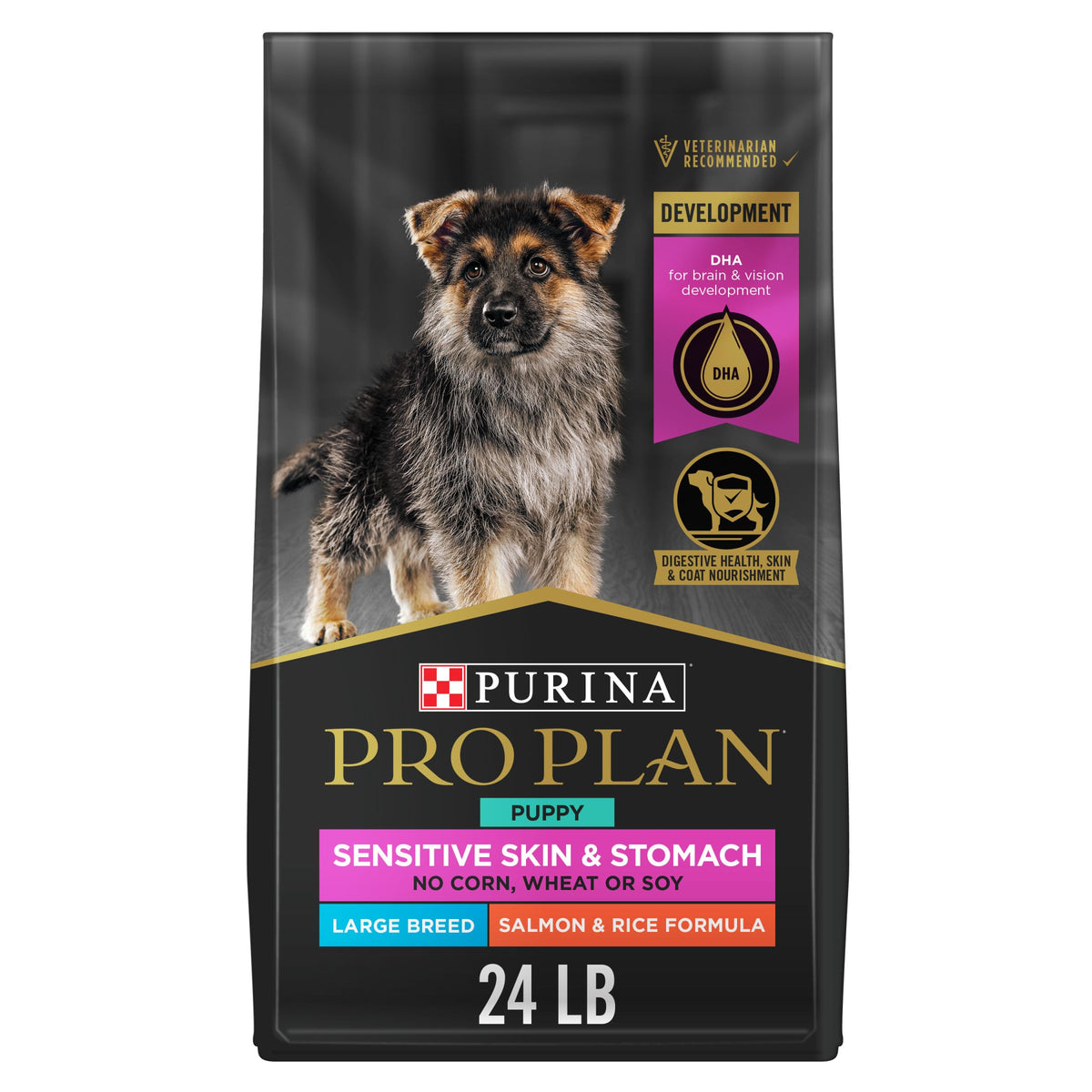 Purina Pro Plan Dry Puppy Food, Development Sensitive Skin & Stomach Large Breed Formula - 10.9 kg (1 Pack) 🍁 All In One Marketplace Canada