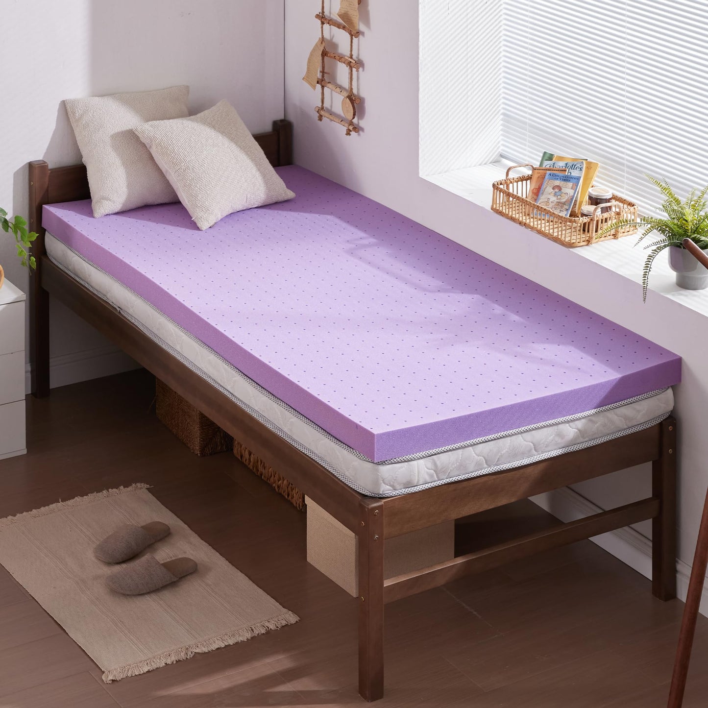 SINWEEK 2 Inch Twin Size Gel Memory Foam Mattress Topper 🍁 All In One Marketplace Canada