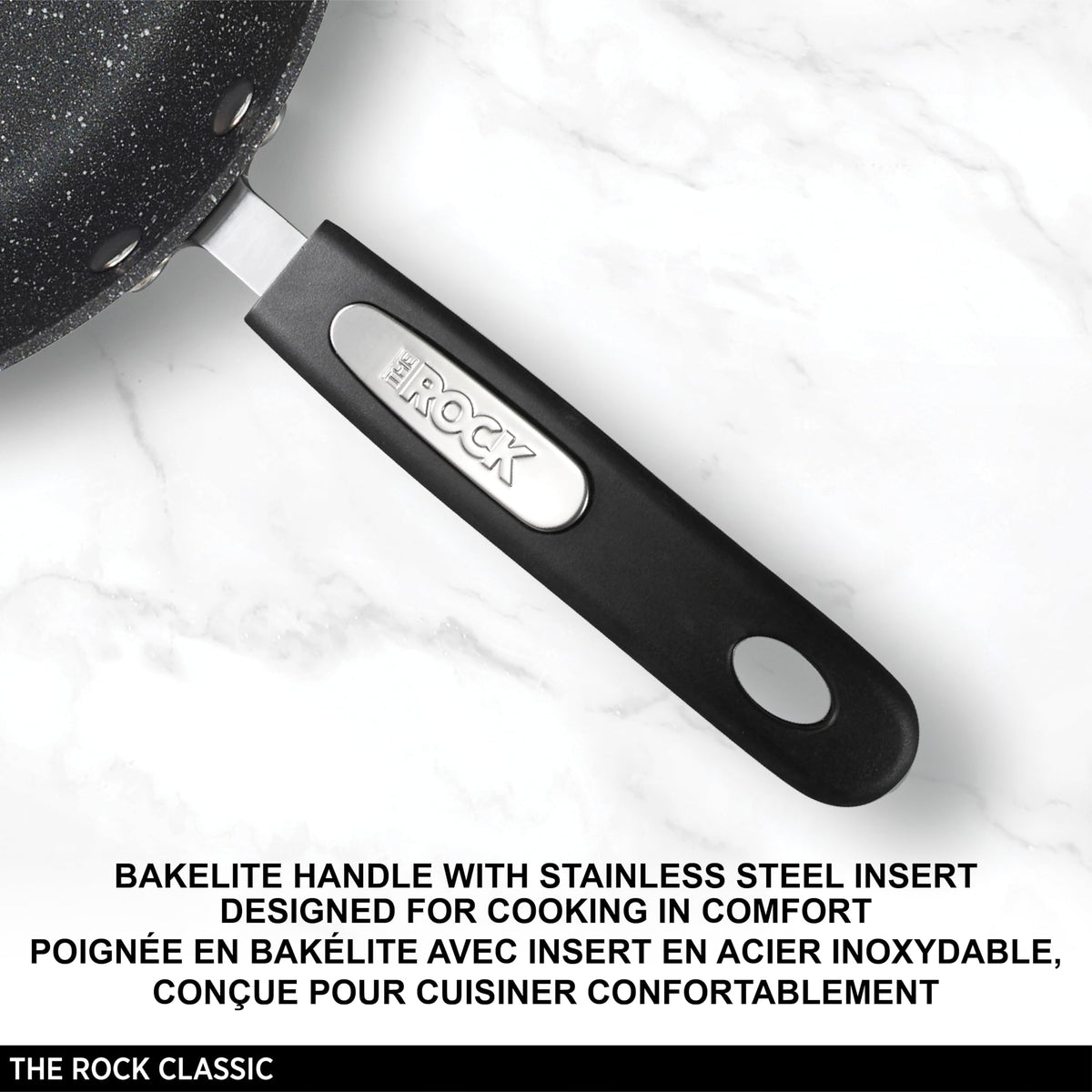 Starfrit The Rock 1.9L (2Qt) Non-Stick Saucepan - Durable Forged Aluminum - Oven Safe - PFOA Free - Easy to Clean - Black 🍁 All In One Marketplace Canada