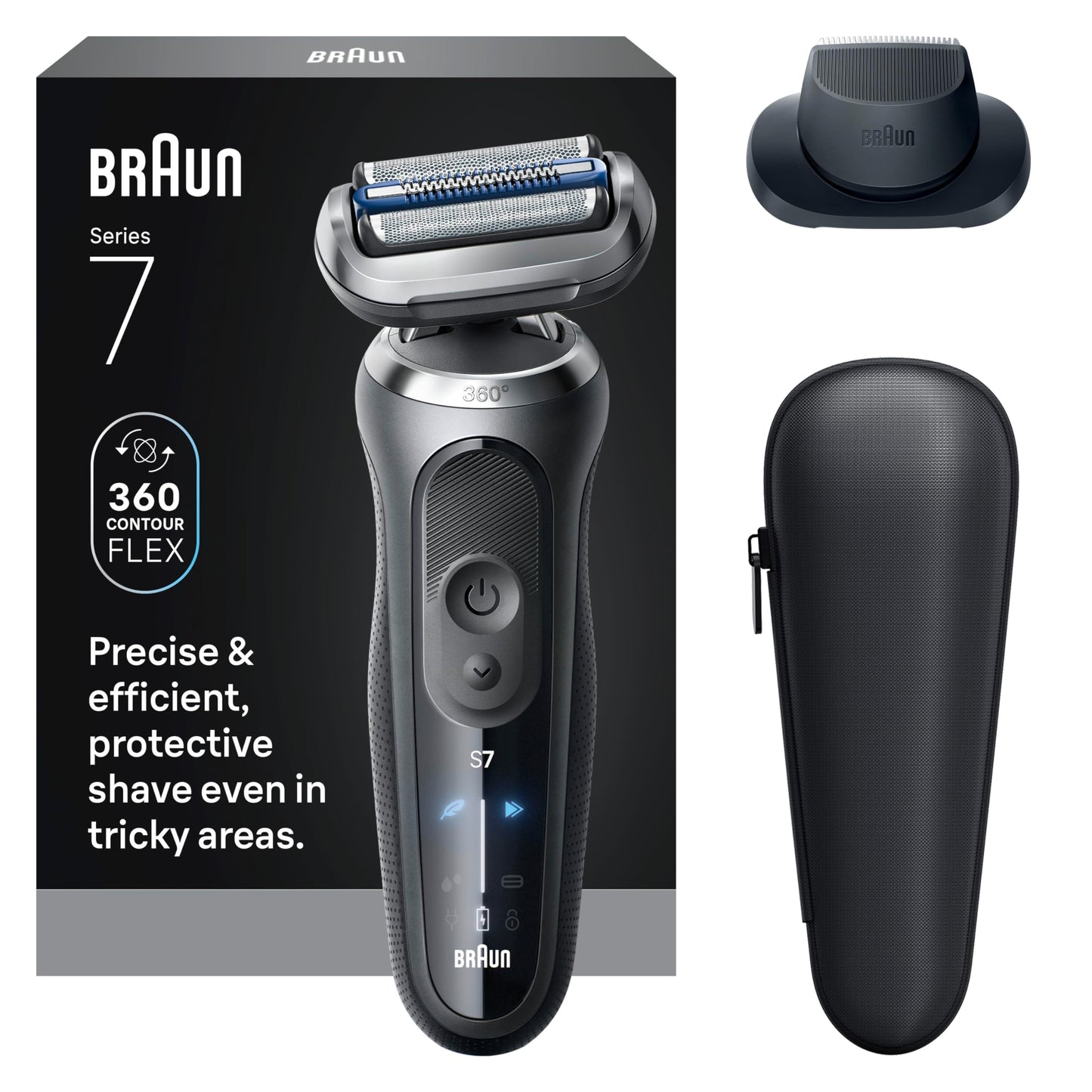 Braun Foil Shaver, Shavers for Men, Electric razor, Series 7, Wet & Dry with Turbo Mode, 7120s 🍁 All In One Marketplace Canada