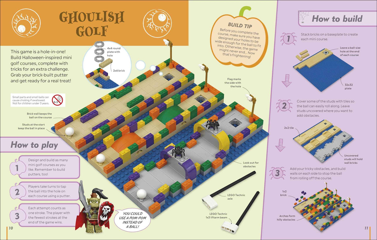 The LEGO Halloween Games Book: Ideas for 50 Games, Challenges, Puzzles, and Activities