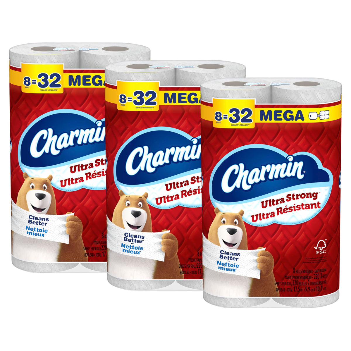 Charmin Toilet Paper Ultra Strong, 24 Mega Rolls = 96 Regular Rolls 🍁 All In One Marketplace Canada