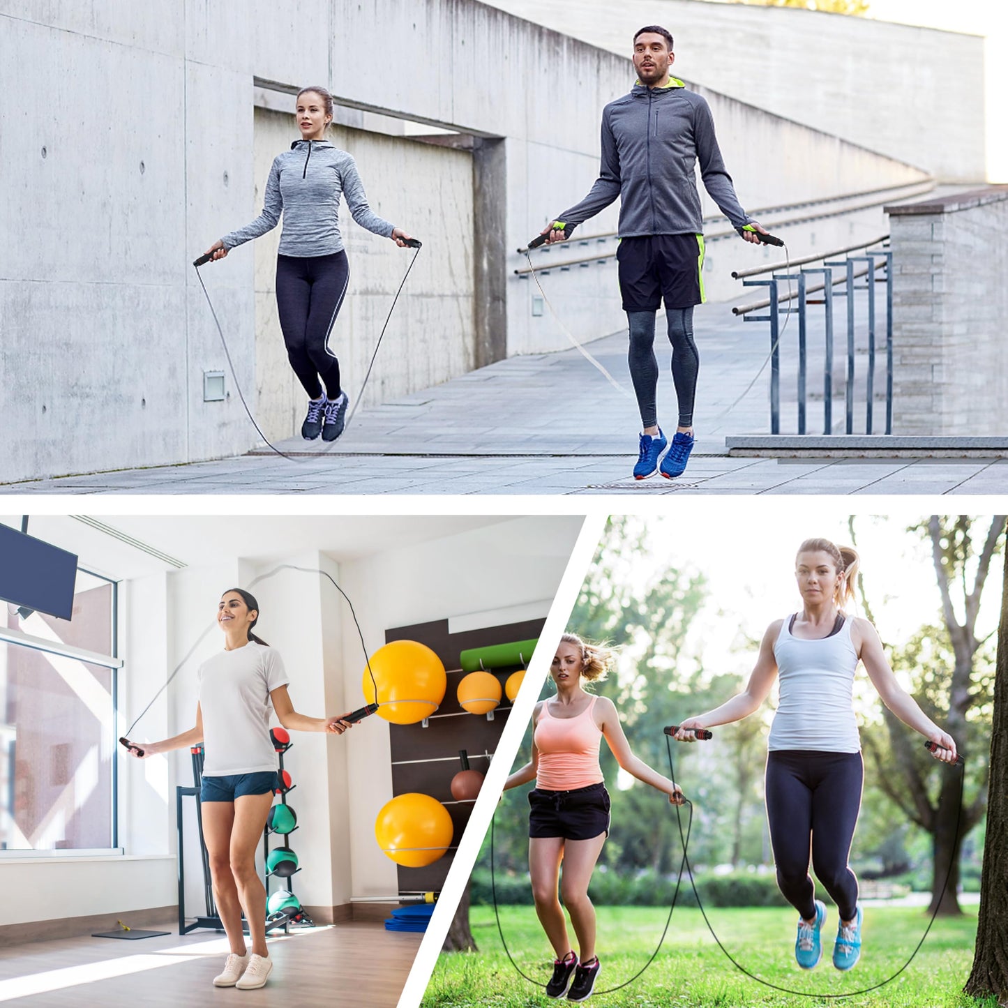 Blukar Jump Rope, Speed Skipping Jumping Rope Tangle-free Adjustable 🍁 All In One Marketplace Canada