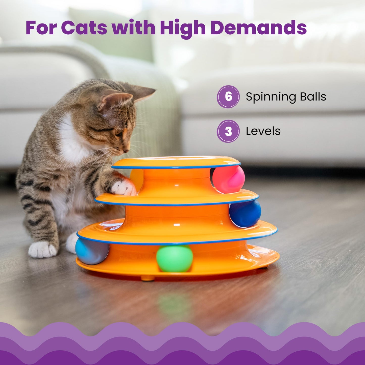 Petstages Tower of Tracks Interactive 3-Tier Cat Toy 🍁 All In One Marketplace Canada