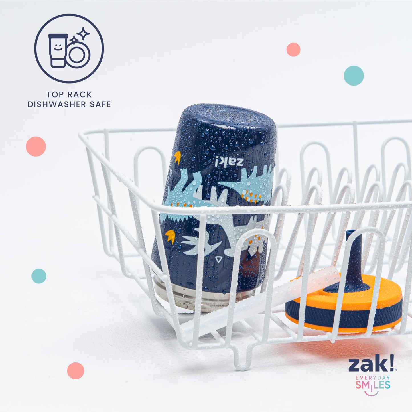 Zak Designs Happy Fruit Kelso 12oz Stainless Steel Leak-Proof Toddler Cup 🍁 All In One Marketplace Canada