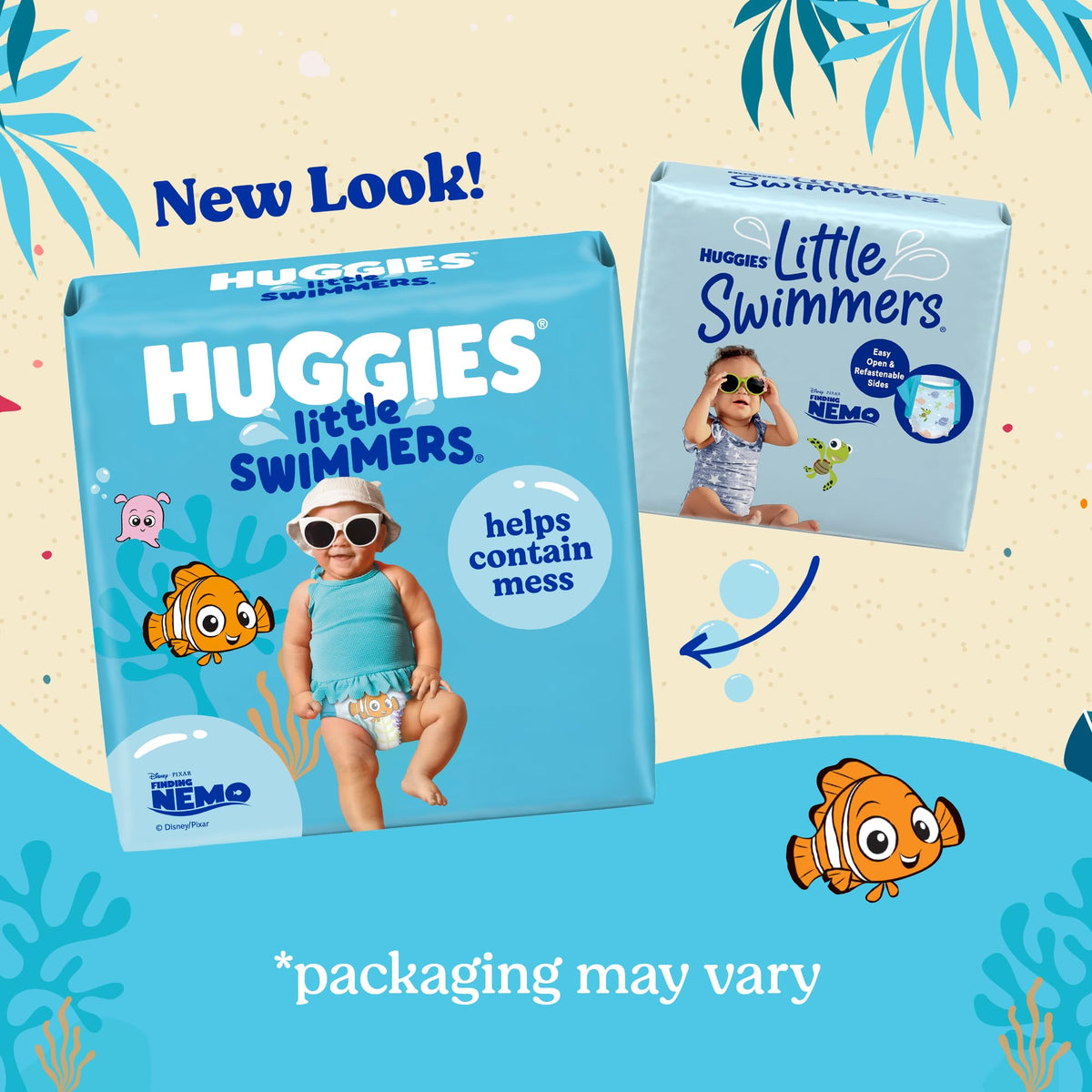 HUGGIES Disposable Swim Diapers - Size 5-6 Large, Huggies Little Swimmers, 34 ct 🍁 All In One Marketplace Canada