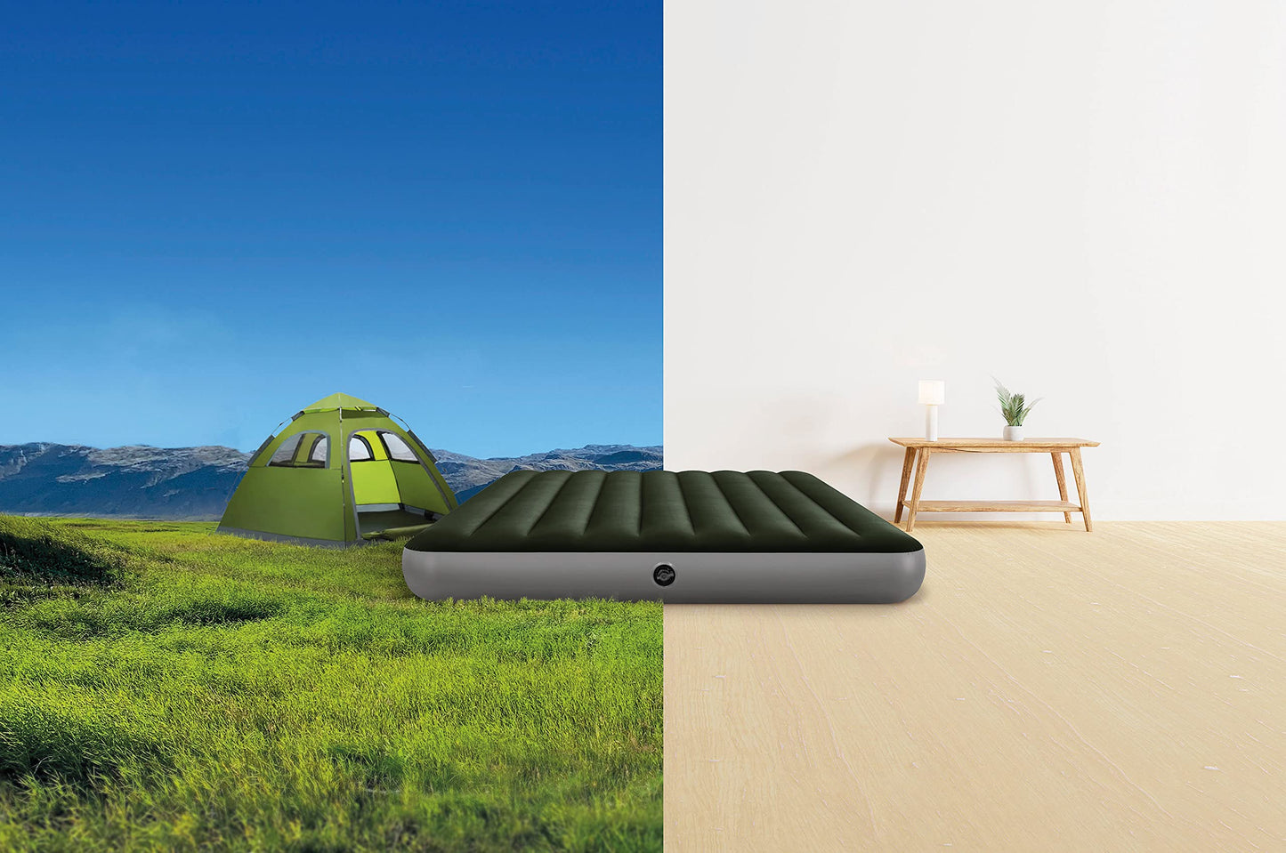 INTEX 64779E Dura-Beam Standard Prestige Air Mattress: Fiber-Tech – Queen Size – 10in Bed Height – 600lb Weight Capacity – Pump Included 🍁 All In One Marketplace Canada