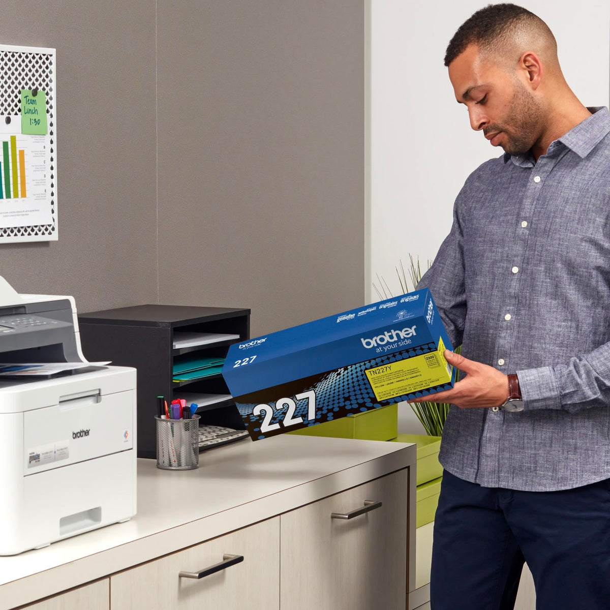 Brother Original TN227Y High-Yield Yellow Toner Cartridge, Higher Yield for Value, Toner Replacement cartridges, Toner for Brother Laser Printers HL-L3210CW, MFC-L3710CW, MFC-L3750CDW, and More 🍁 All In One Marketplace Canada