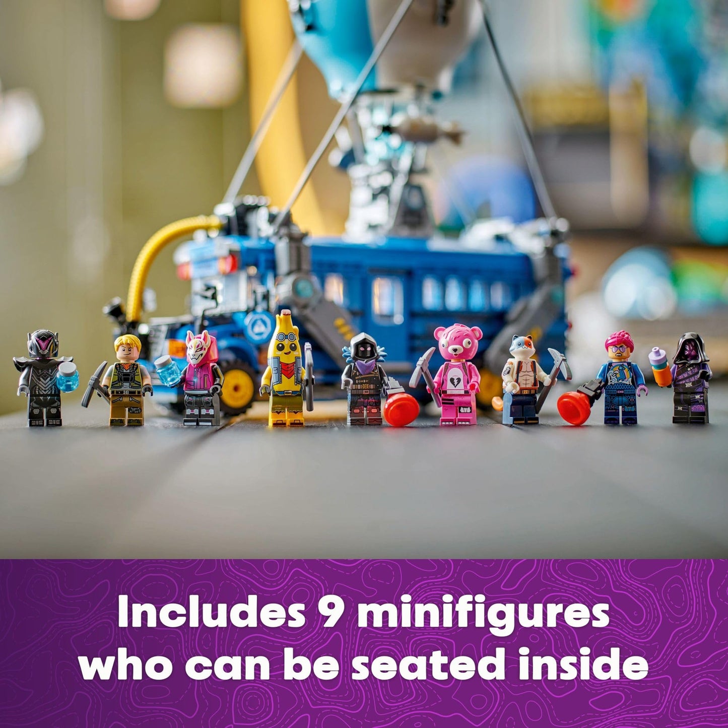 LEGO Fortnite Battle Bus Building Toy - Collectible Fortnite Toy for Kids, Boys & Girls, Ages 10+ - Pretend Play Set with 9 Minifigures from Video Game - Gift for Birthdays - 77073 🍁 All In One Marketplace Canada