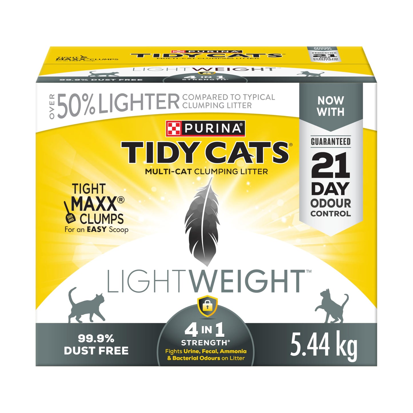 Tidy Cats 4-in-1 Strength Cat Litter, LightWeight Multi-Cat - 5.44 kg Box 🍁 All In One Marketplace Canada