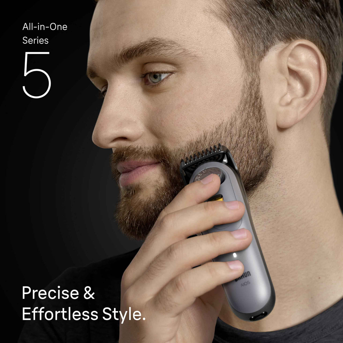 Braun All-in-One Series 5 Trimmer Kit, 40 Lengths, Ultra Sharp Blade, AIO 5510, Moonstone Grey 🍁 All In One Marketplace Canada