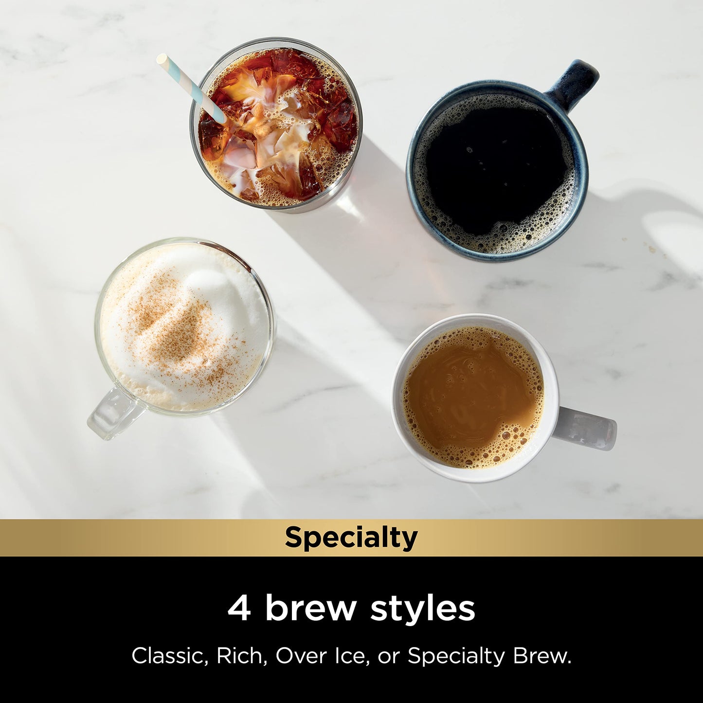 Ninja | Coffee Maker | Single Serve |Brew with Coffee Pods & Grounds| Compatible with K-Cup Coffee Pods | 4 Brew Styles, up to 24oz Cup Sizes & 56oz Removable Reservoir | Black | PB051C 🍁 All In One Marketplace Canada