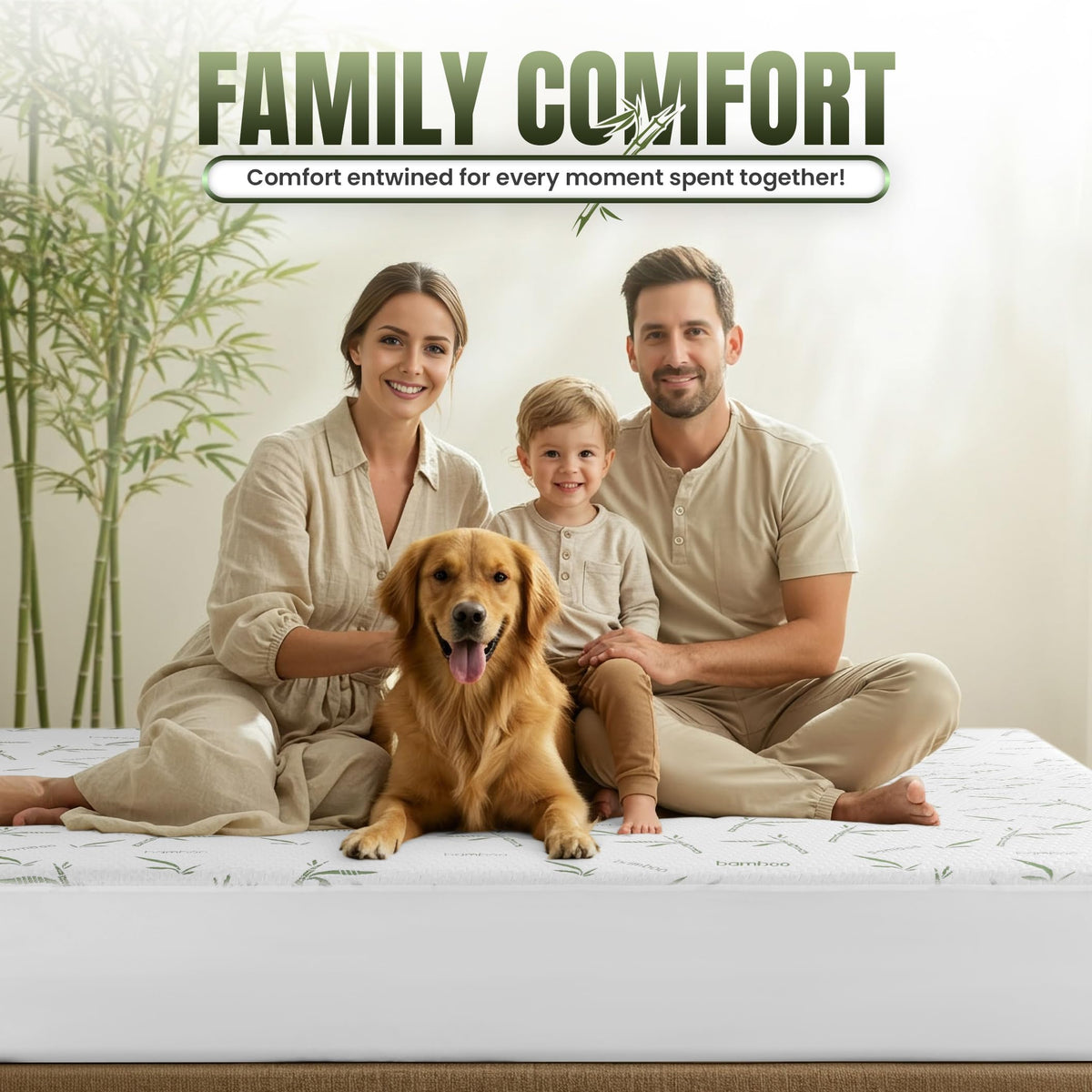 Utopia Bedding Waterproof Mattress Protector Twin XL Size, Bamboo Viscose Mattress Cover 200 GSM, Fits 15 Inches Deep, Breathable, Fitted Style with Stretchable Pockets 🍁 All In One Marketplace Canada