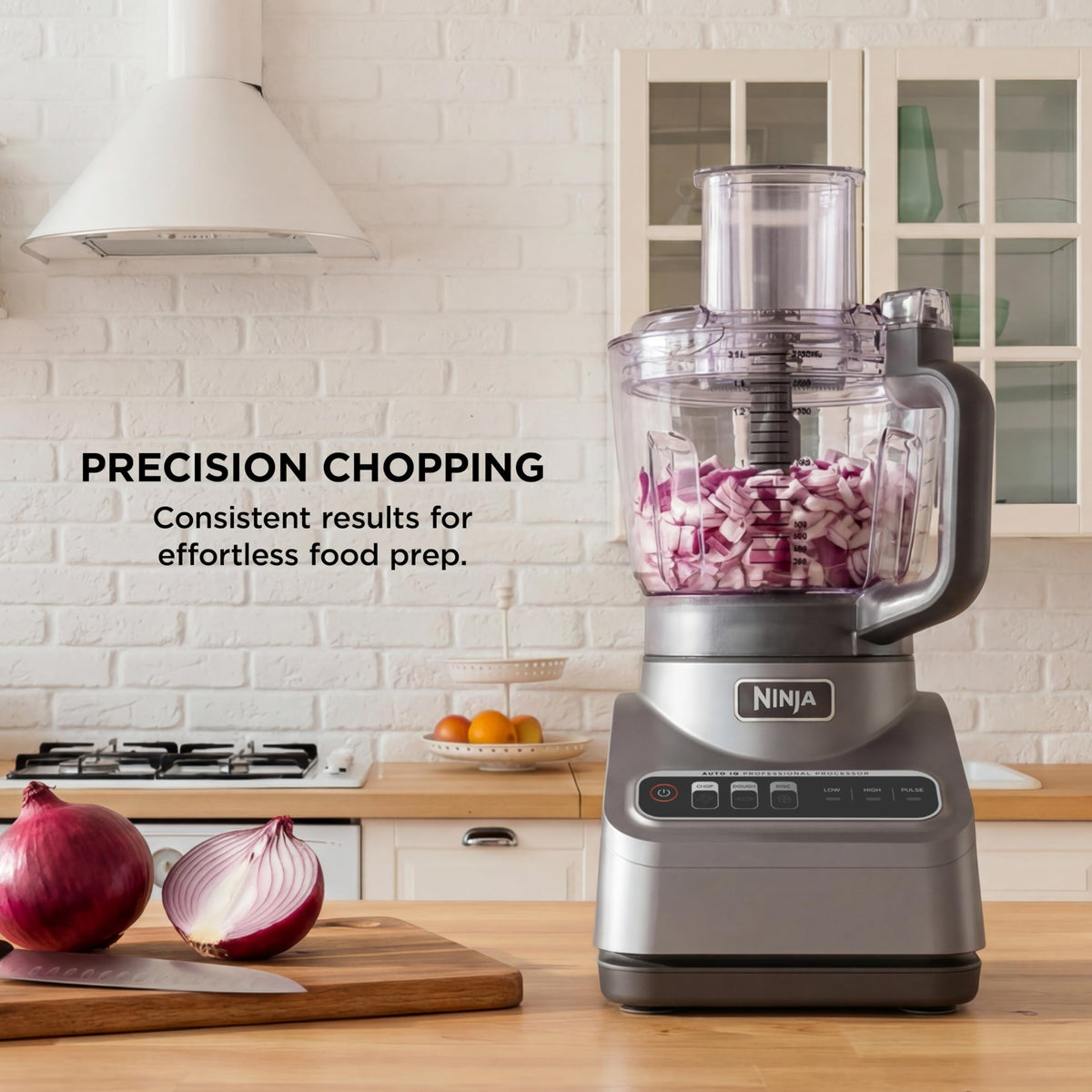 Ninja Professional Plus Food Processor 850-Watts With Auto-iQ Preset Programs Chop Puree Dough Slice Shred With a 9-Cup Capacity and a Silver Stainless Finish (BN600C) - Canadian Version 🍁 All In One Marketplace Canada