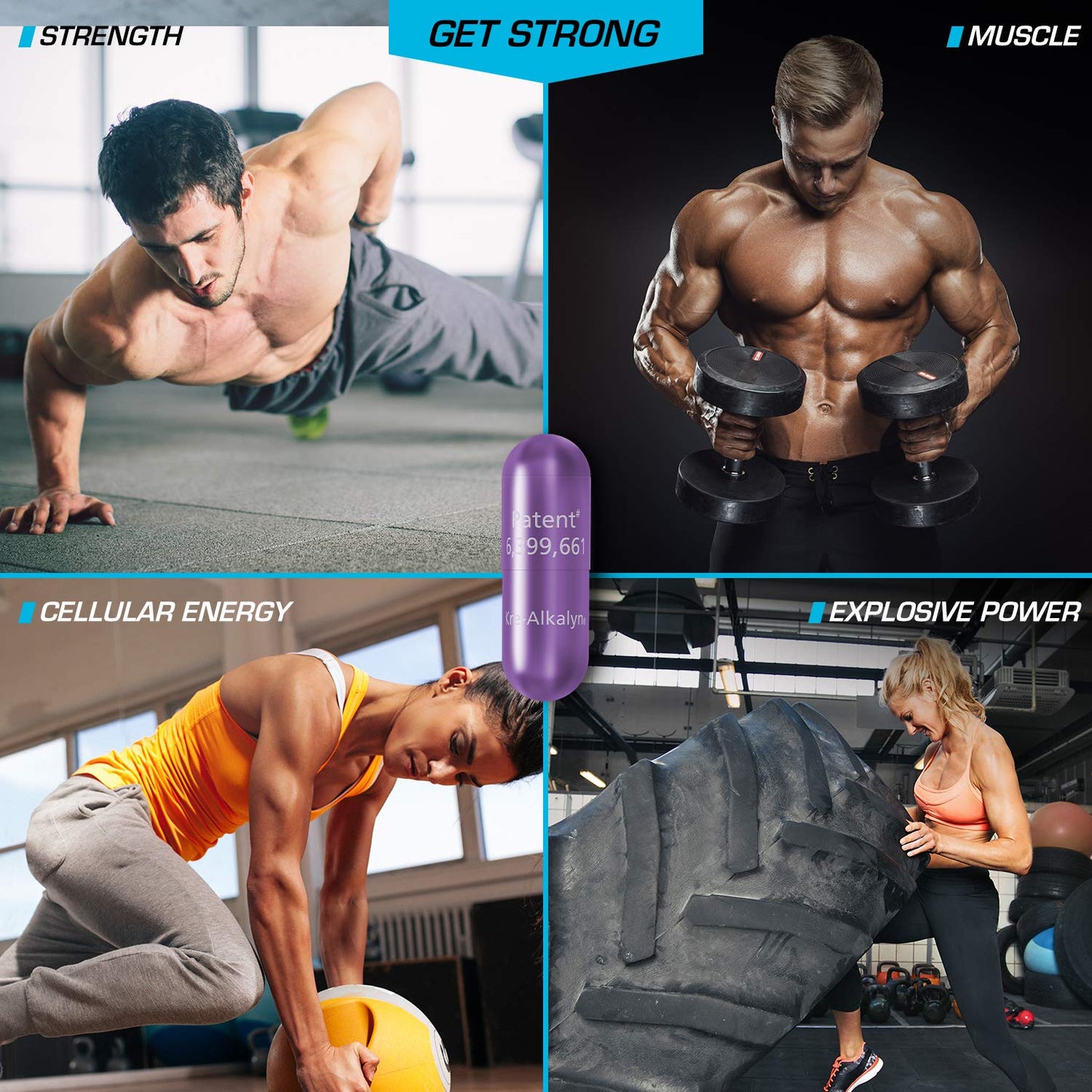EFX Sports Kre-Alkalyn | PH-Correct Creatine Monohydrate | Multi-Patented Formula, Gain Strength, Build Muscle & Enhance Performance I No Bloating, No Water Retention - 192 Capsules 🍁 All In One Marketplace Canada