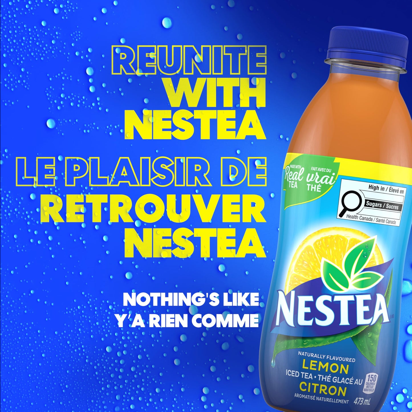 Nestea Naturally Flavoured, Lemon Iced Tea, 473mL, 12 Count 🍁 All In One Marketplace Canada
