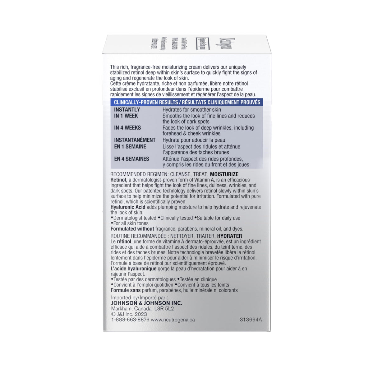 Neutrogena Anti Aging Retinol Face Cream with Hyaluronic Acid, Rapid Wrinkle Repair Regenerating Moisturizer, Fragrance Free, Paraben Free, Oil Free, 48mL 🍁 All In One Marketplace Canada