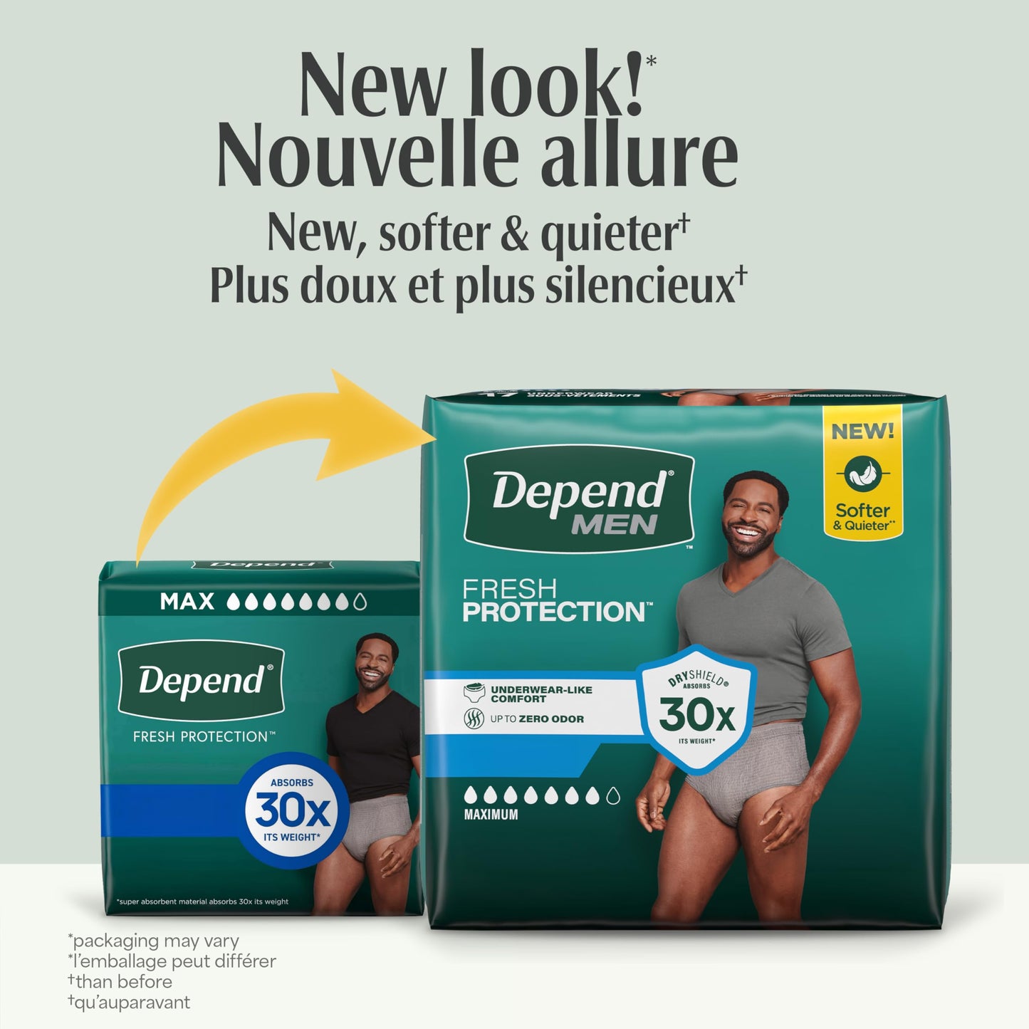 Depend Fresh Protection Adult Incontinence Underwear for Men (Formerly Depend Fit-Flex), Disposable, Maximum, Large, Grey, 72 Count (2 Packs of 36) 🍁 All In One Marketplace Canada