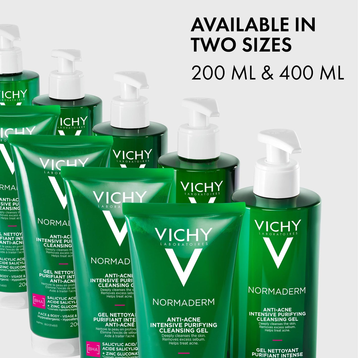 Vichy Anti-Acne Salicylic Acid Cleansing Gel, Normaderm Purifying Face Wash for Oily Skin, Acne Breakouts and Pores. Oil-free, Soap-Free, Non-Comedogenic, Hypoallergenic, Dermatologist Recommended 🍁 All In One Marketplace Canada