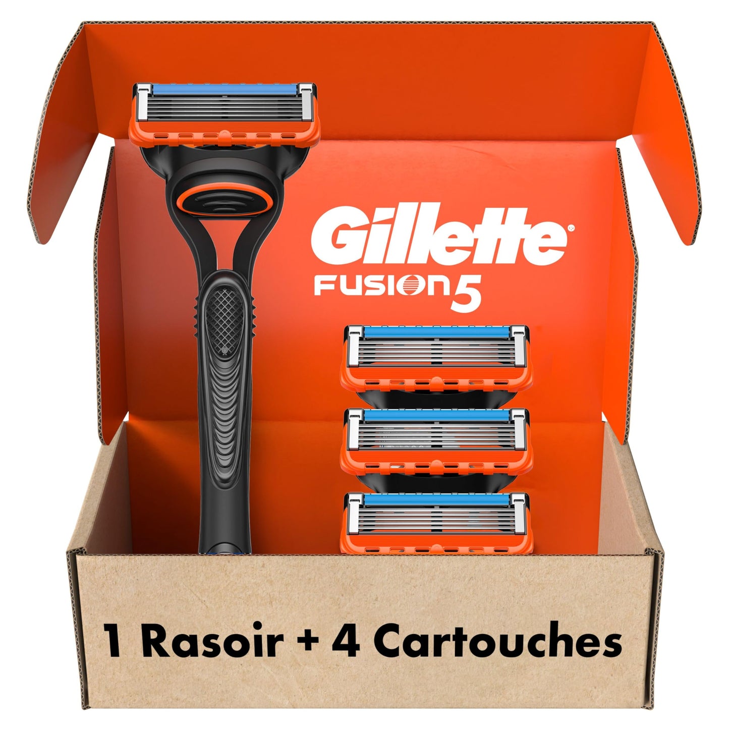 Gillette Razors, Fusion 5 Razor Men, 5-Blade, 1 Handle + 4 Refill 🍁 All In One Marketplace Canada